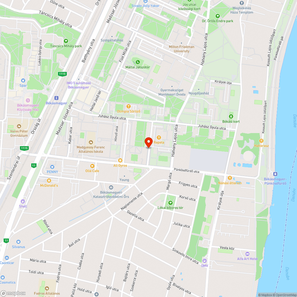 Közvilágítási hiba bejelentés helye