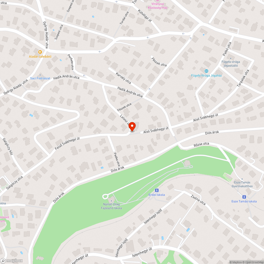 Kátyú közlépcsőn bejelentés helye