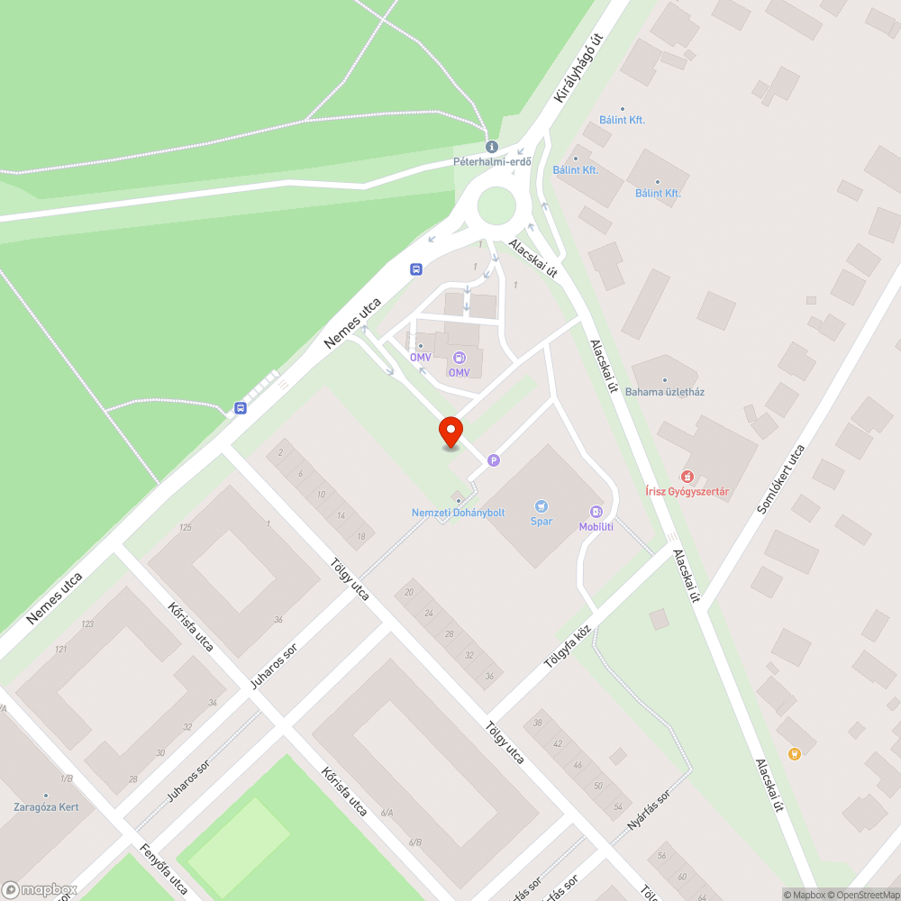 Szemetes közterület bejelentés helye