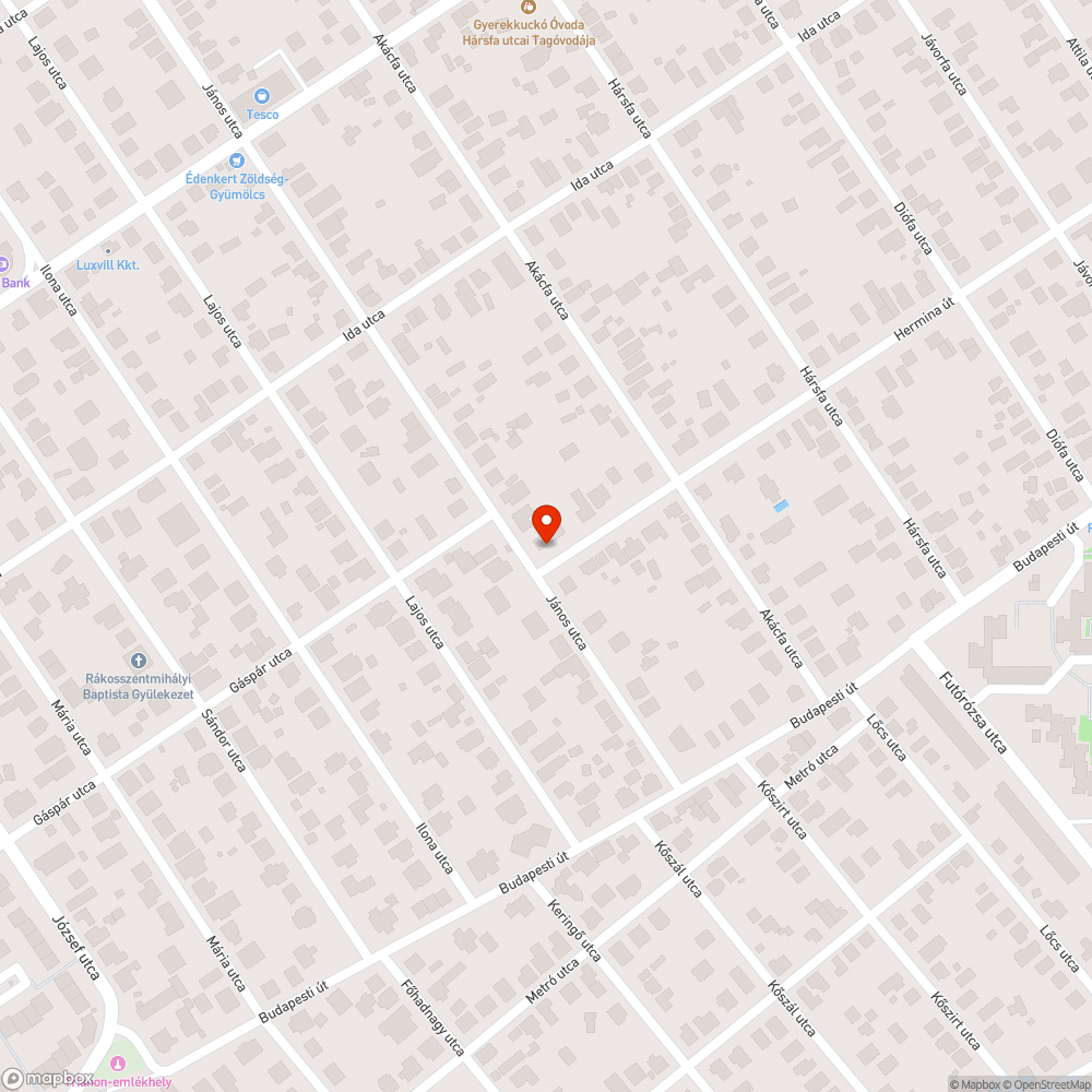 Szemét az utcán bejelentés helye