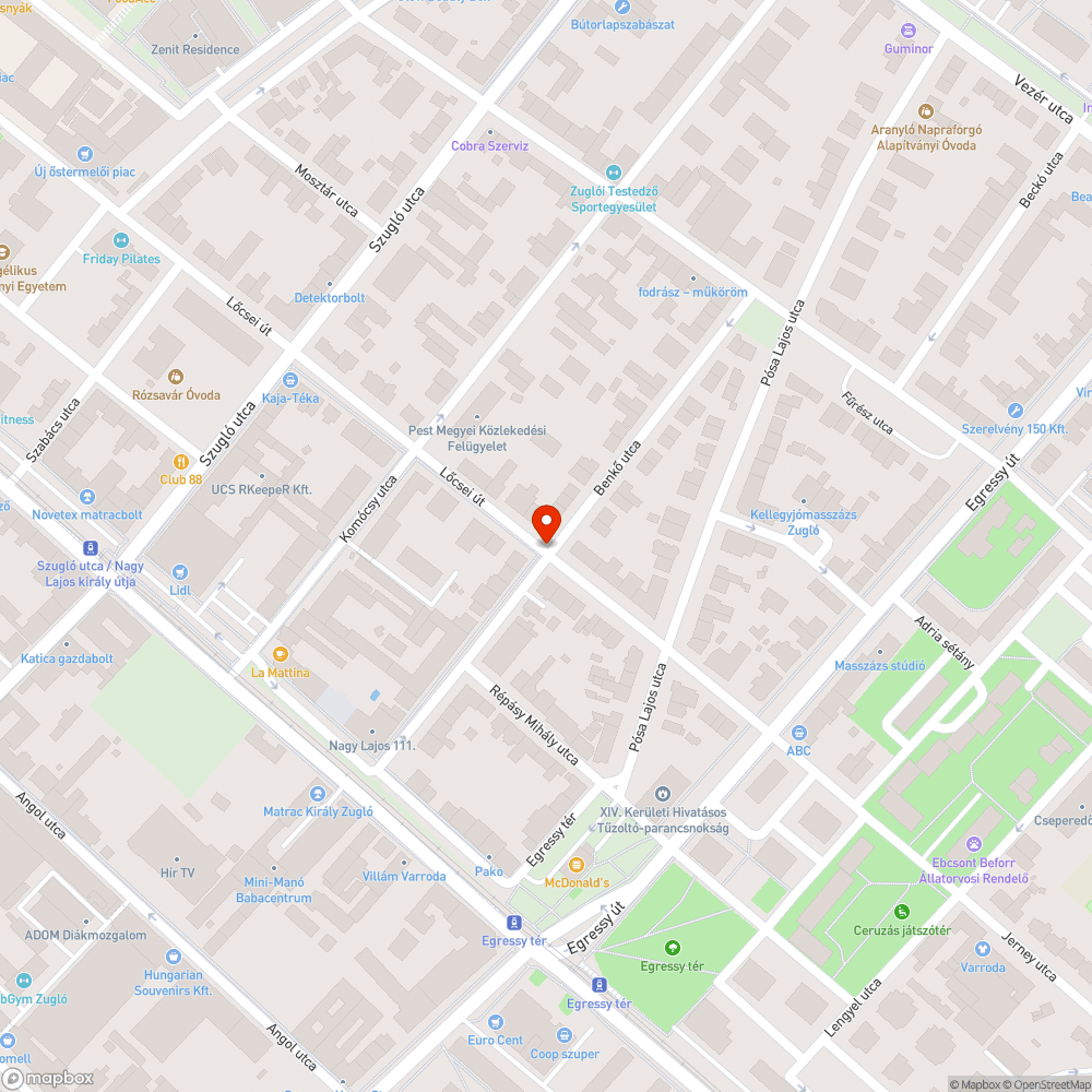 Kidőlt fa bejelentés helye