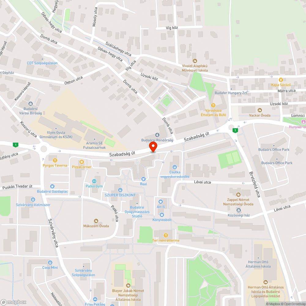 Szemét a budaörsi Járási Ügyészség előtt bejelentés helye