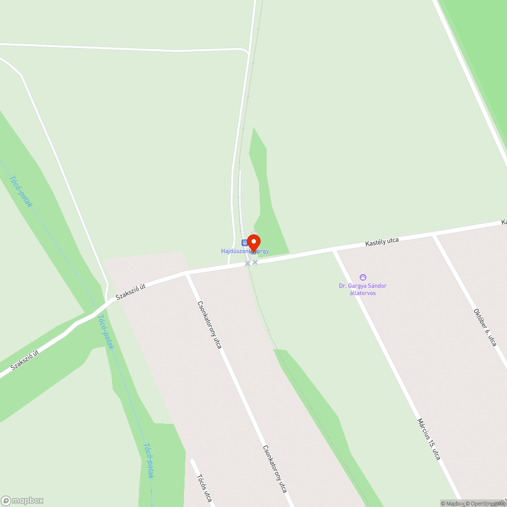 Elhanyagolt vasúti megállóhely bejelentés helye