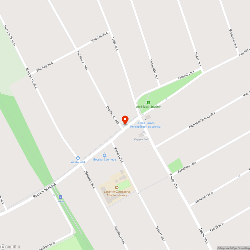 Felrepedezett kerékpárút bejelentés helye