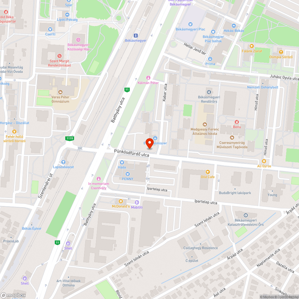 Megdőlt tükör bejelentés helye