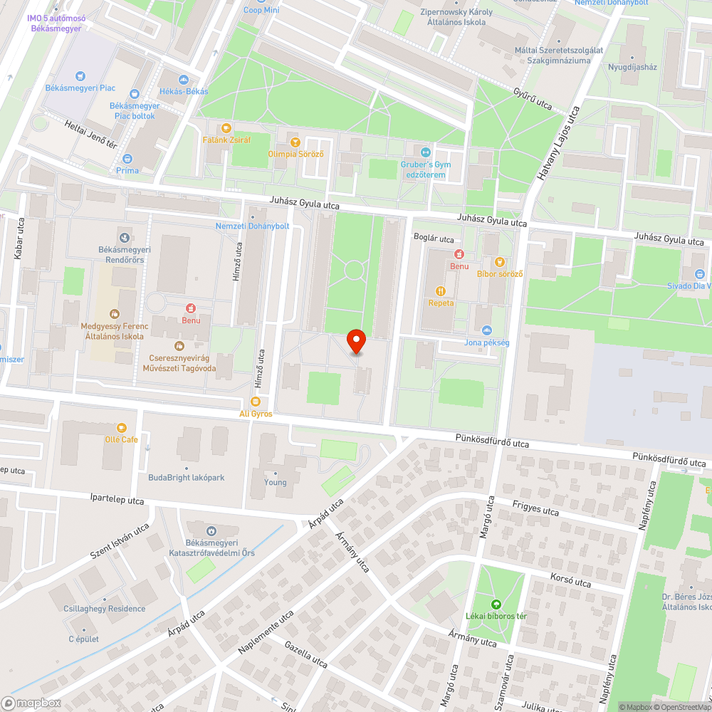 Kiégett 2 lámpa bejelentés helye