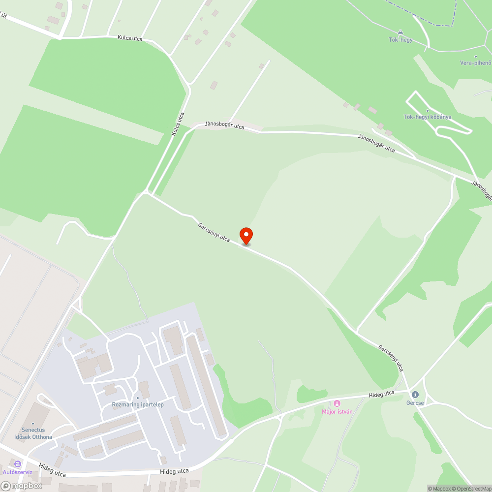 Szemétlerakó erdőben bejelentés helye