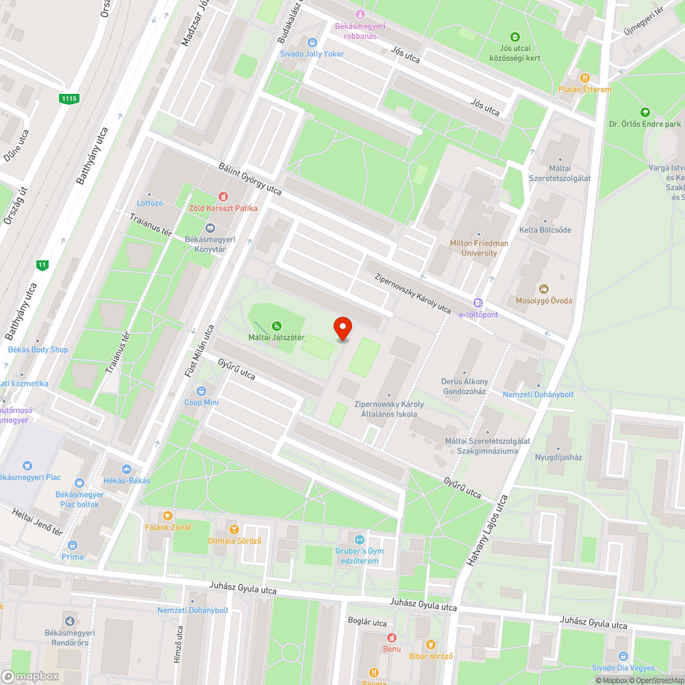 Elhagyott kanapé közterületen bejelentés helye