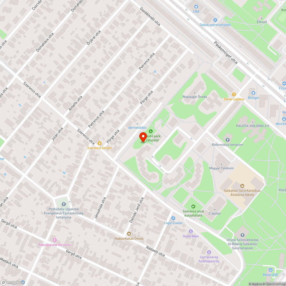 Szemetes hangos padok bejelentés helye