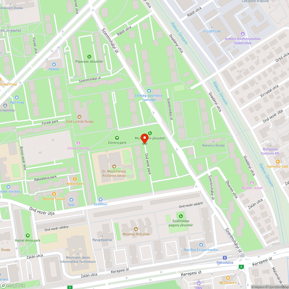 Elhagyott jármű bejelentés helye