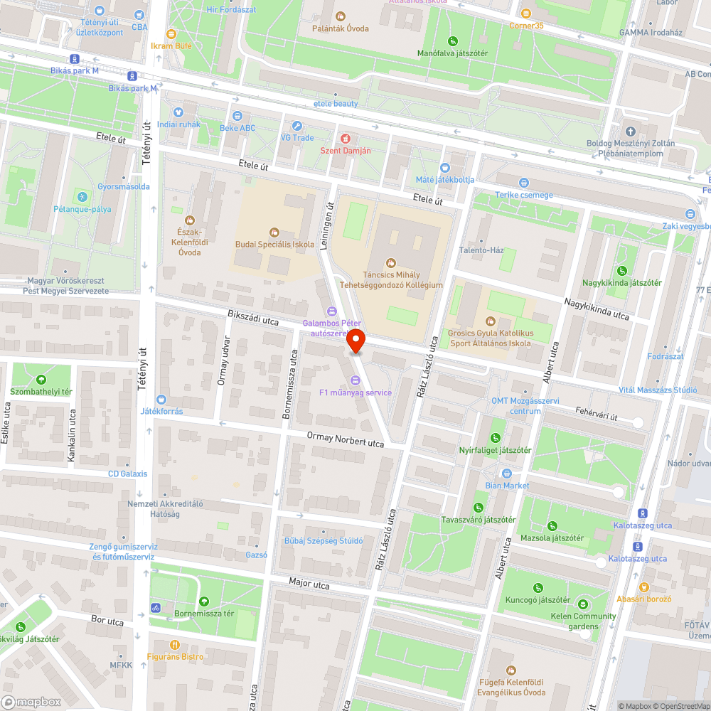 Otthagyott szemét bejelentés helye