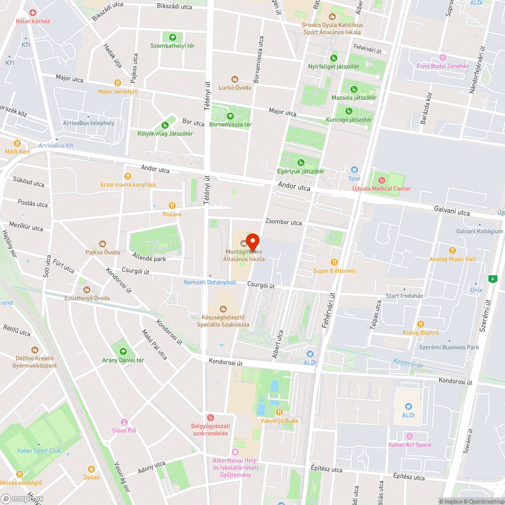 Elhagyott taxi bejelentés helye