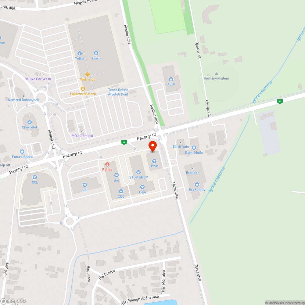 Kerékpártároló hiánya bejelentés helye