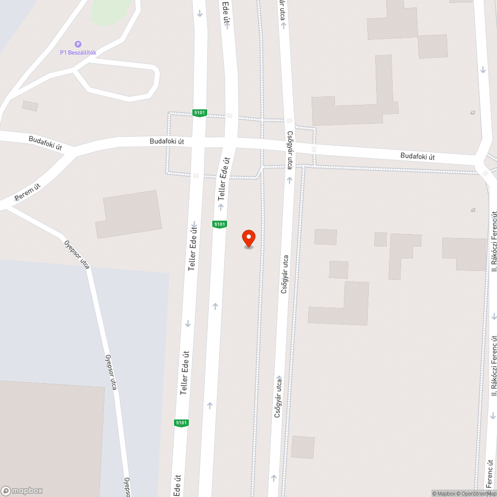 Olajszennyeződés kerékpárúton bejelentés helye