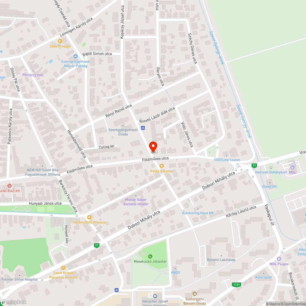 Nehezen belátható kereszteződés - Kopácsy X Földműves utca bejelentés helye