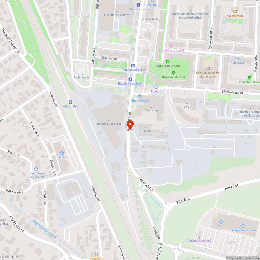 Elhagyott Matiz bejelentés helye