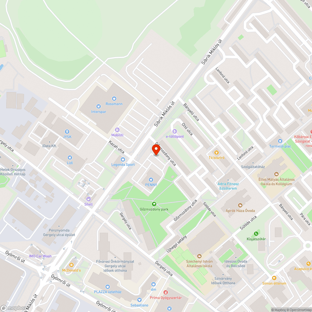 Egy rendszám nélküli autó foglalja a Penny parkolóját bejelentés helye