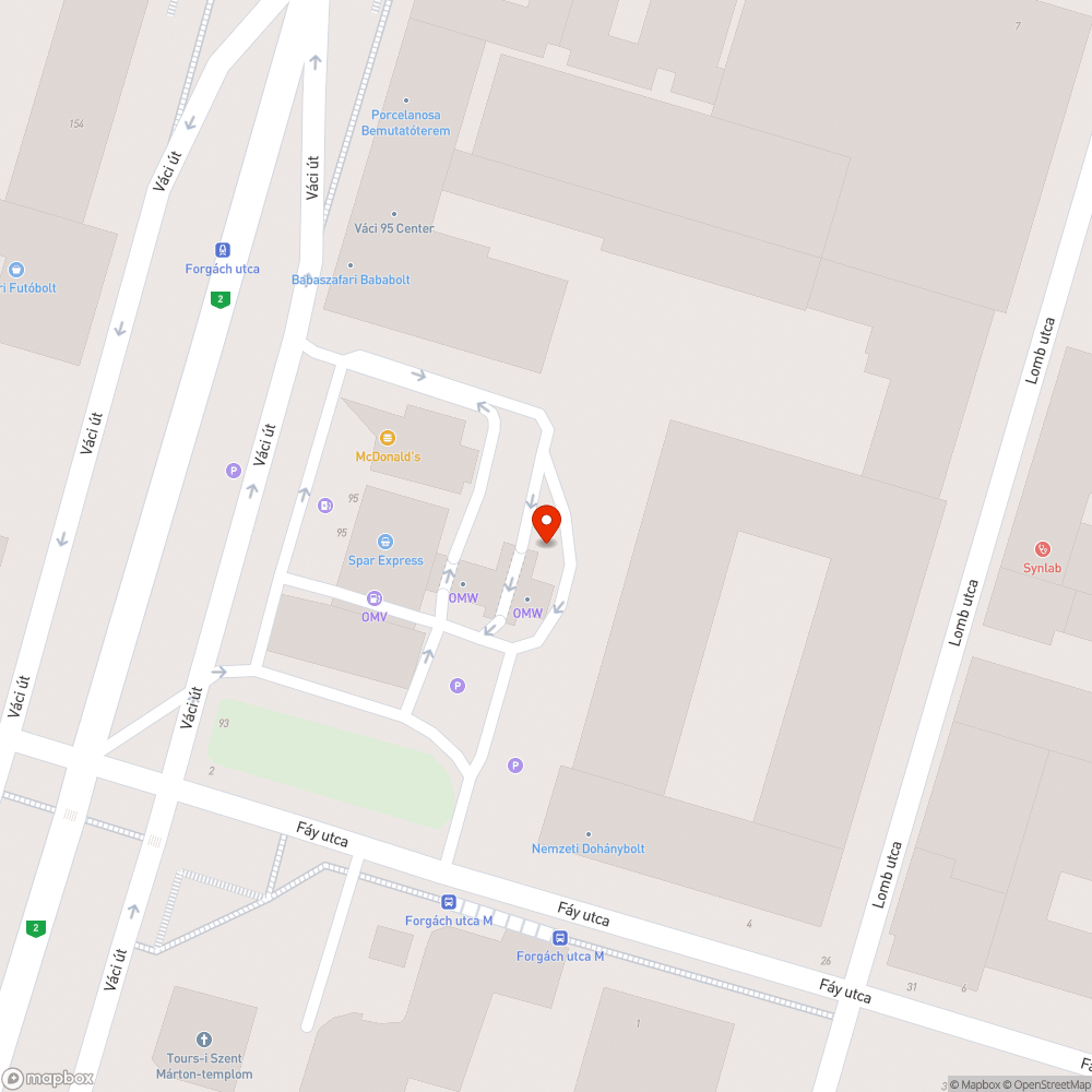 Közúti jelzőtábla bejelentés helye