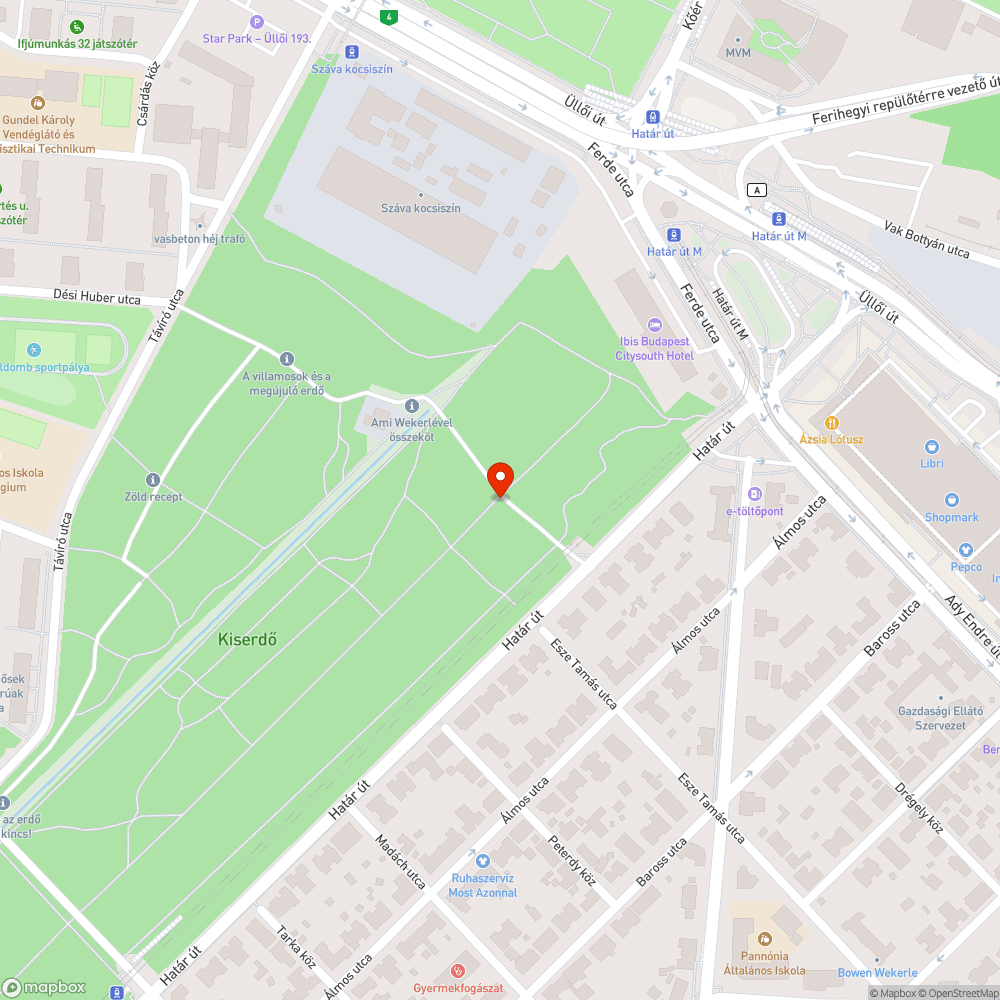 Szemetes ösvény kiserdőben bejelentés helye