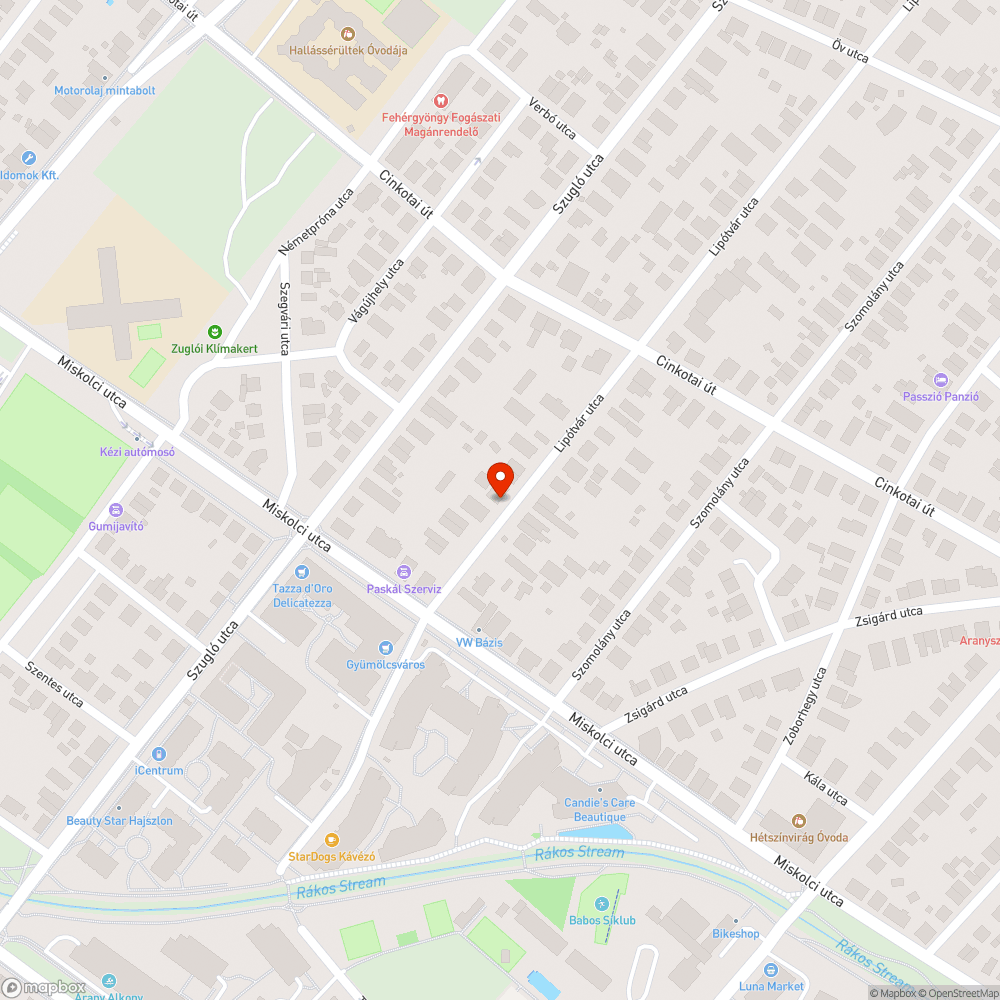 Balesetveszélyes járda szakasz bejelentés helye