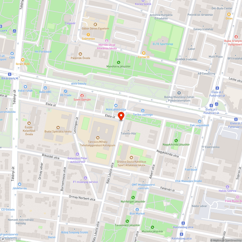 Fedlap bejelentés helye