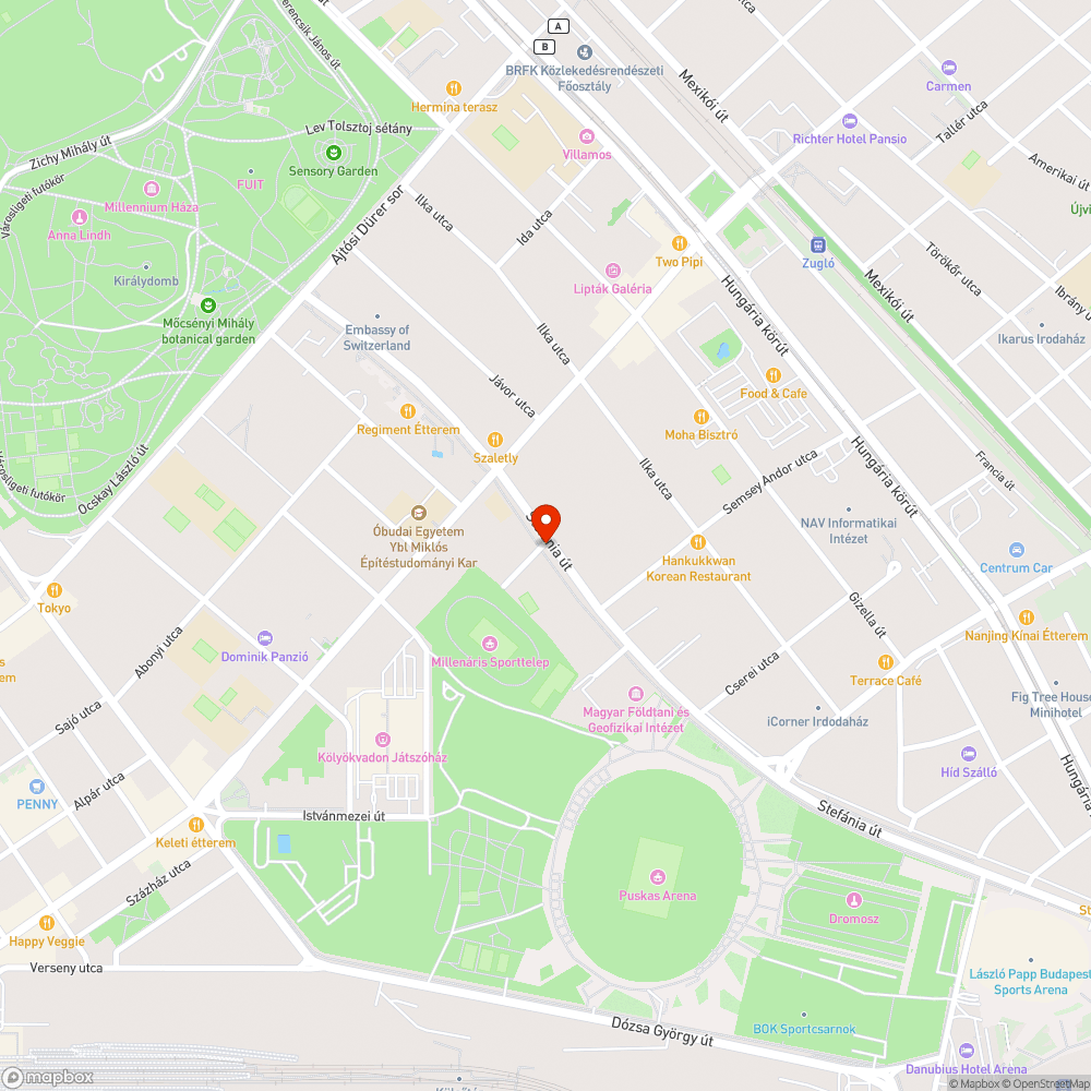 Beszakadt útburkolat bejelentés helye