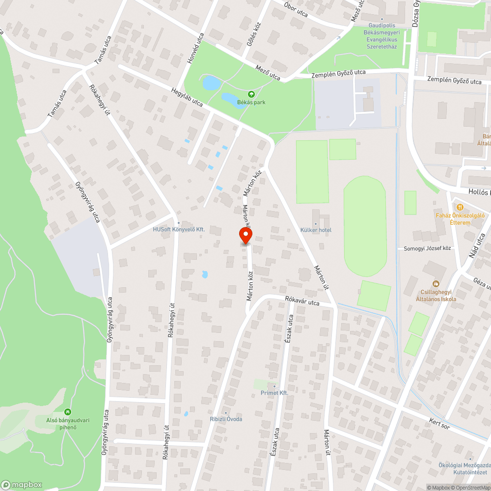 Elhagyatott autó bejelentés helye