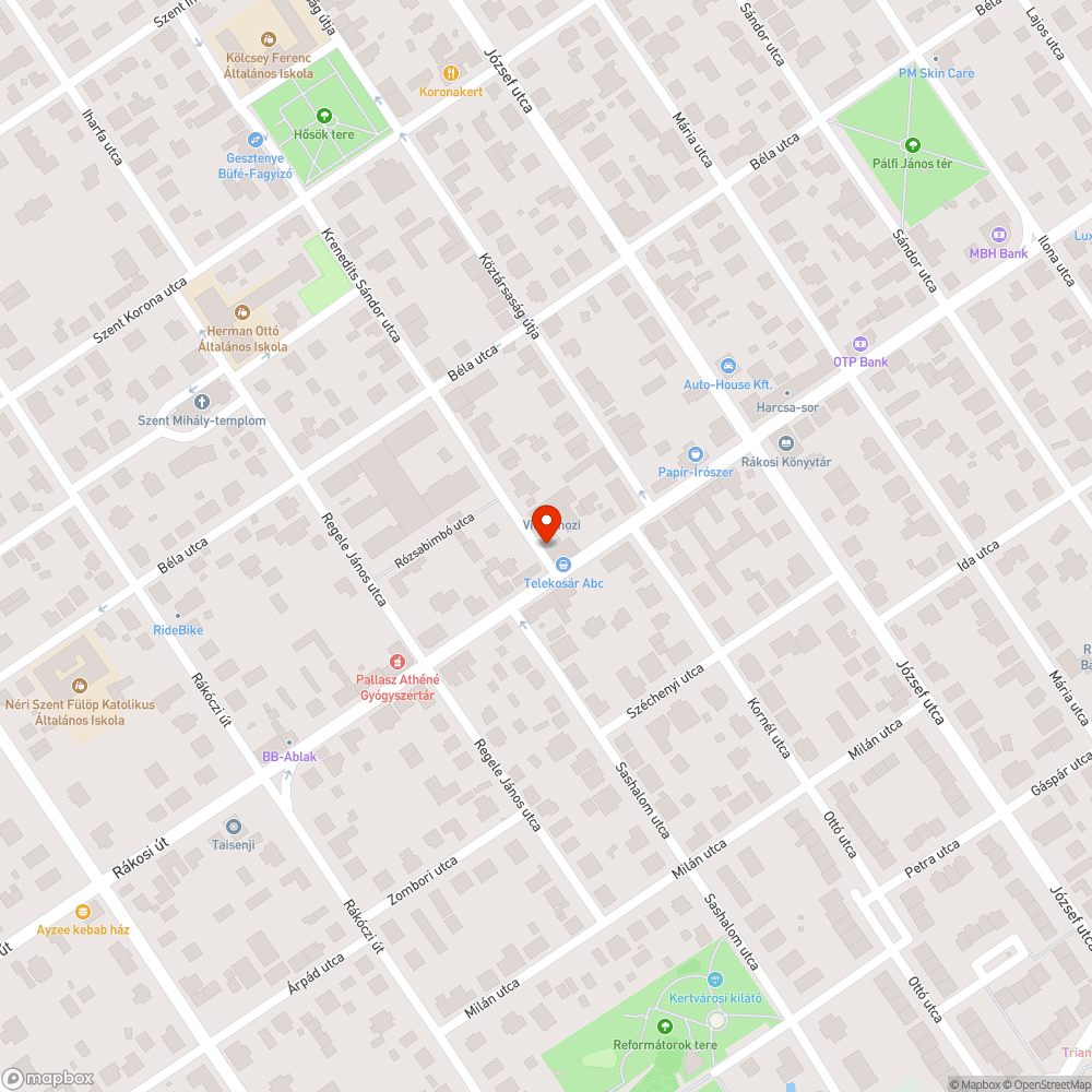 Omló vakolat bejelentés helye