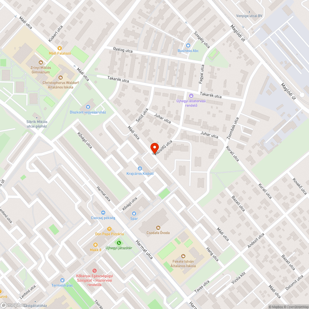 Beláthatatlan kereszteződés bejelentés helye