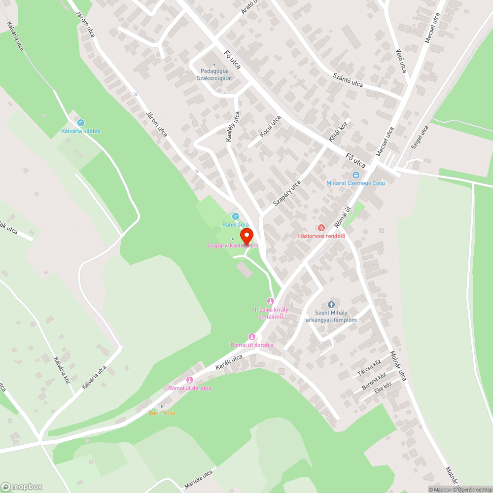 Lefújt emlékmű bejelentés helye