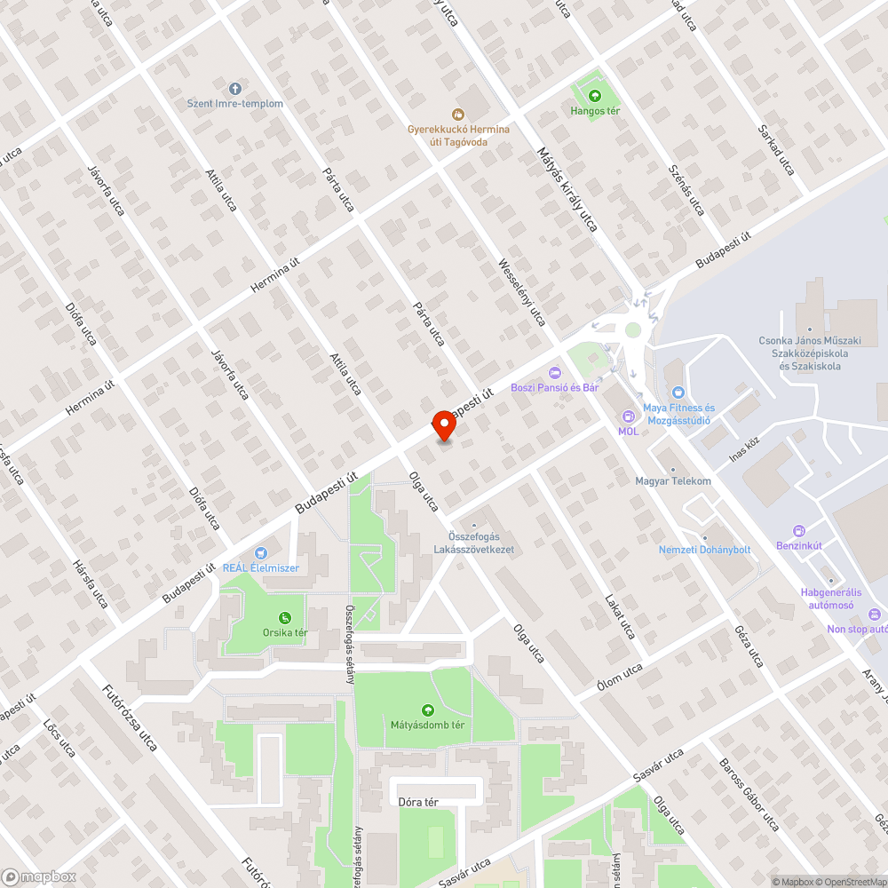 Gödrök az aszfalton bejelentés helye