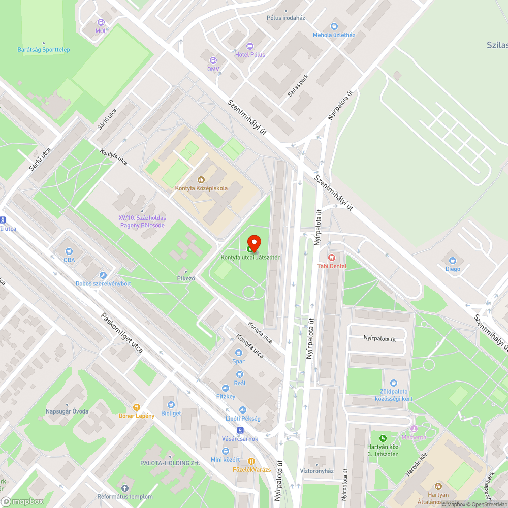 Játszótéren rajzszög bejelentés helye