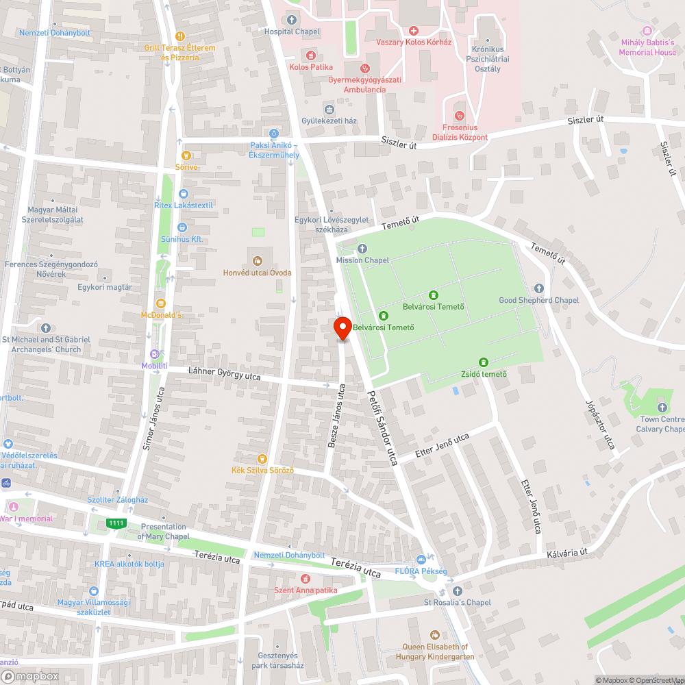 Parkoló burkolatának egyenetlensége bejelentés helye