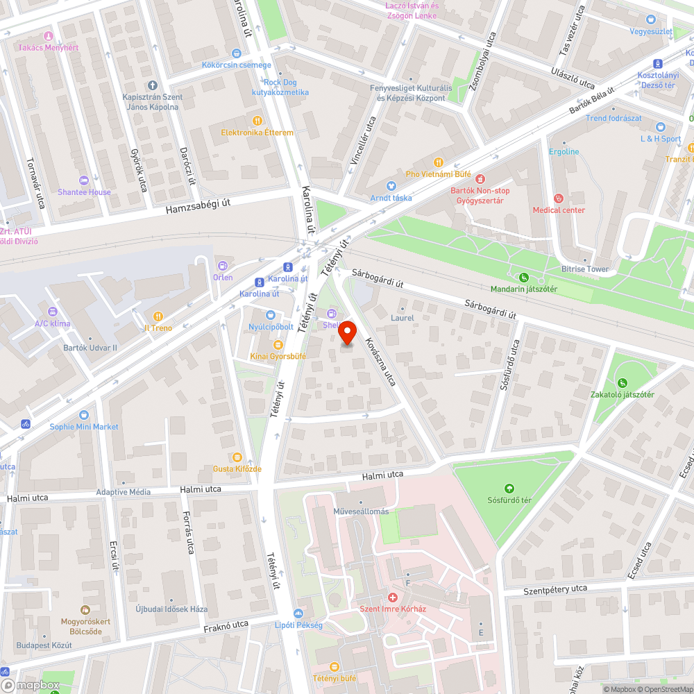 Kiégett közvilágítás bejelentés helye