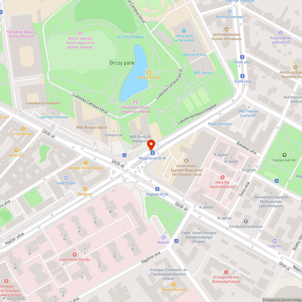 Szemetes zöldterület bejelentés helye