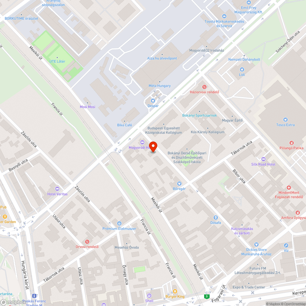 Közvilágítás bejelentés helye