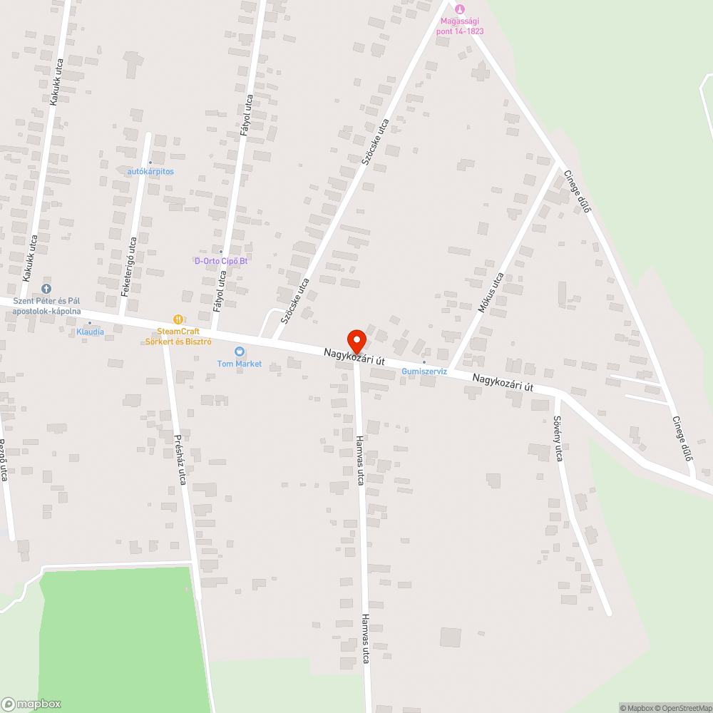 Útsüllyedés bejelentés helye