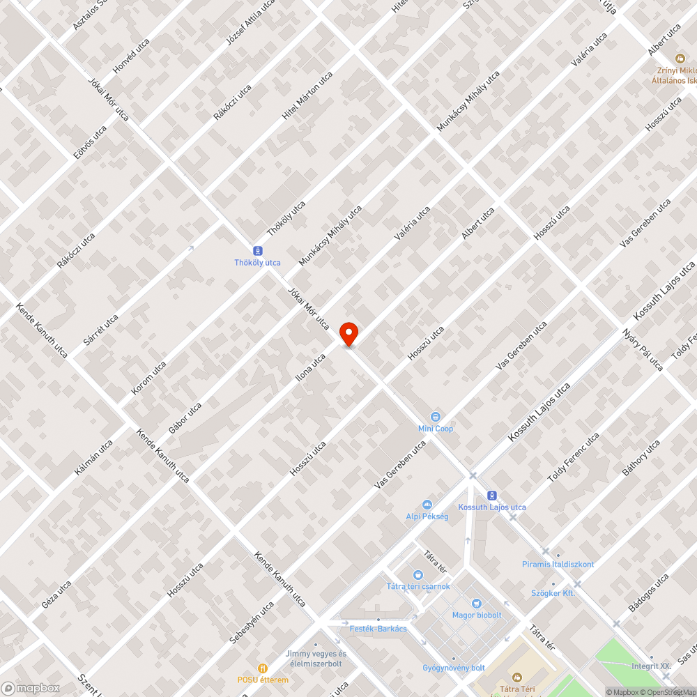 Lyuk a villamossín mellett bejelentés helye