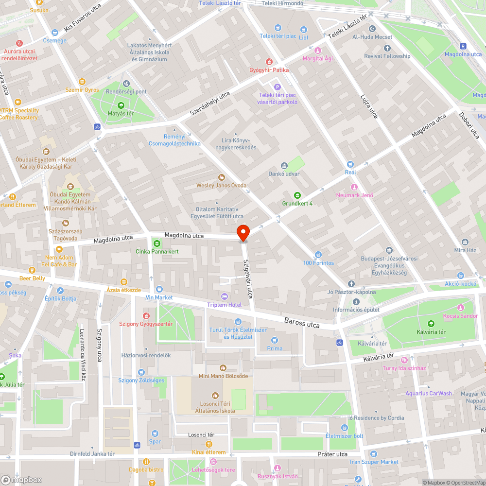 Lekopott biciklis jelzés az úttesten bejelentés helye