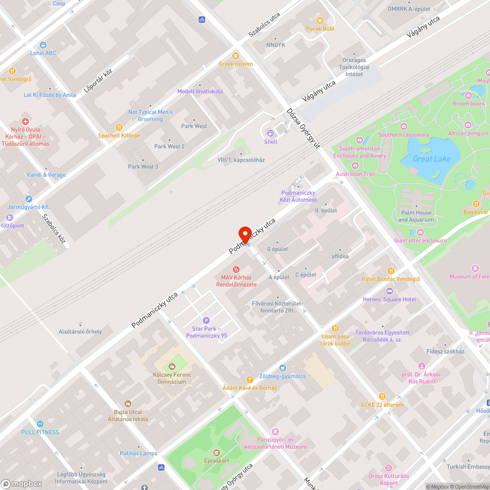 Rongált parkolóautomata bejelentés helye