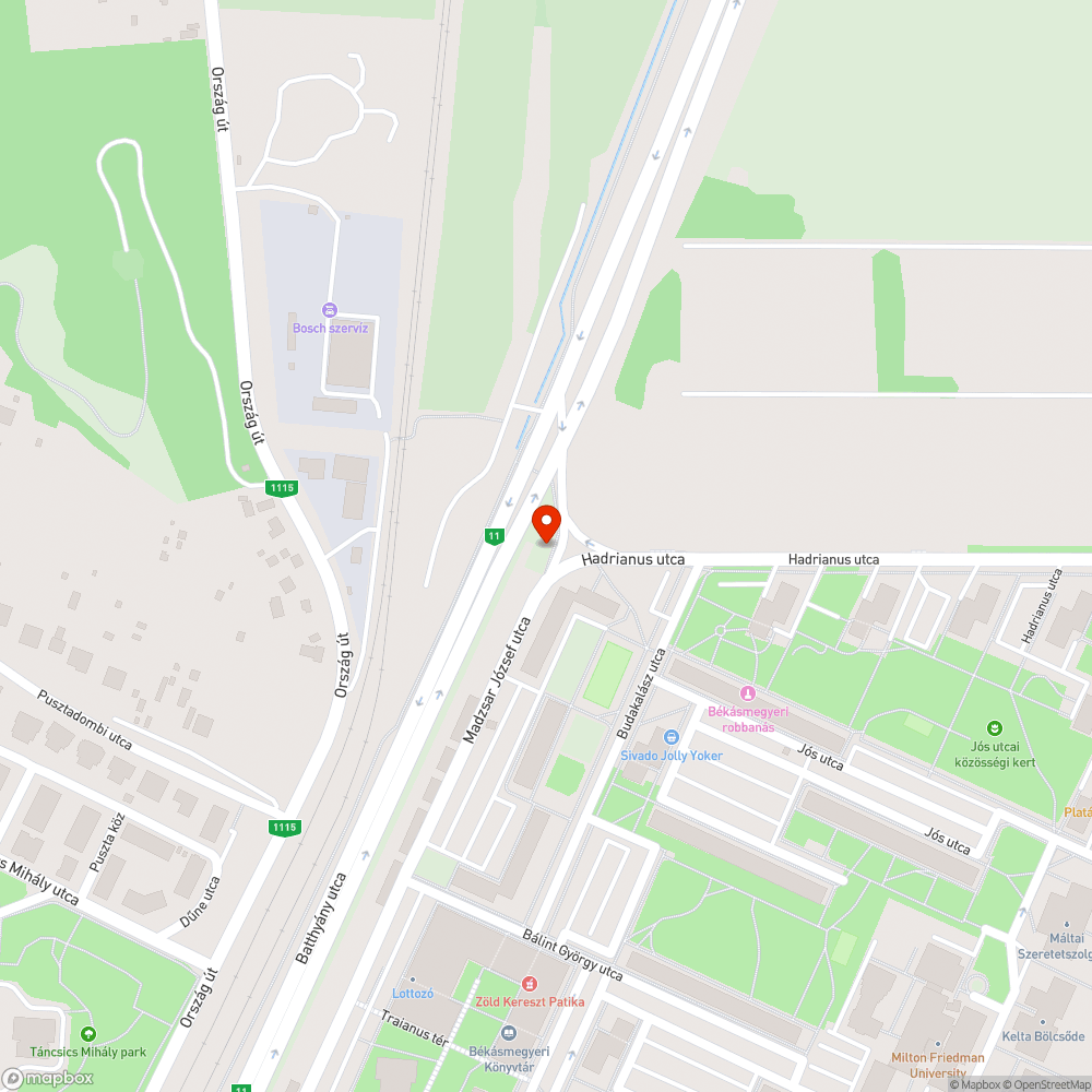 Hiányzó járdafolytatás bejelentés helye