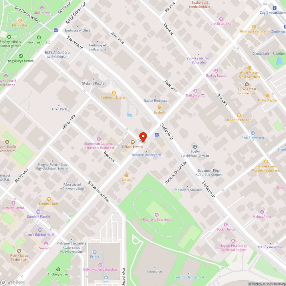 Hiányzó köztéri szemetes bejelentés helye