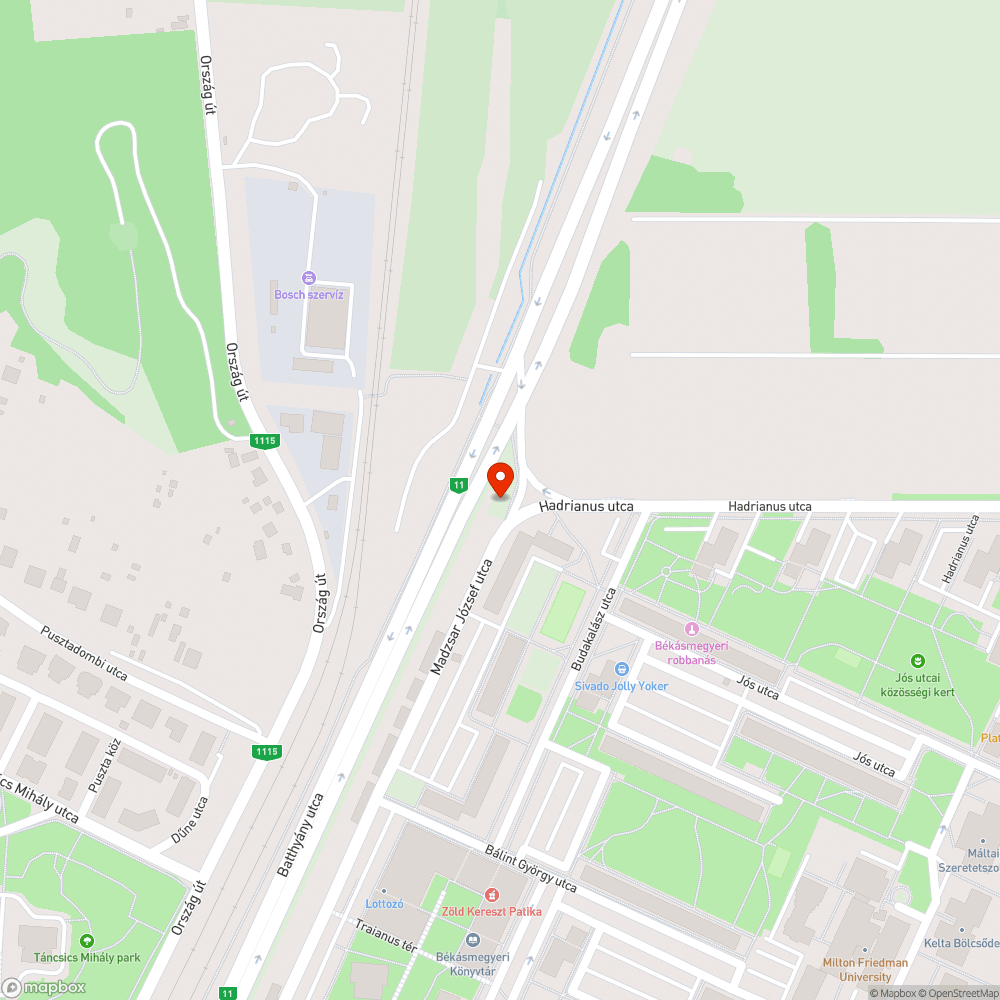 Gumiabroncs és zöldhulladék bejelentés helye