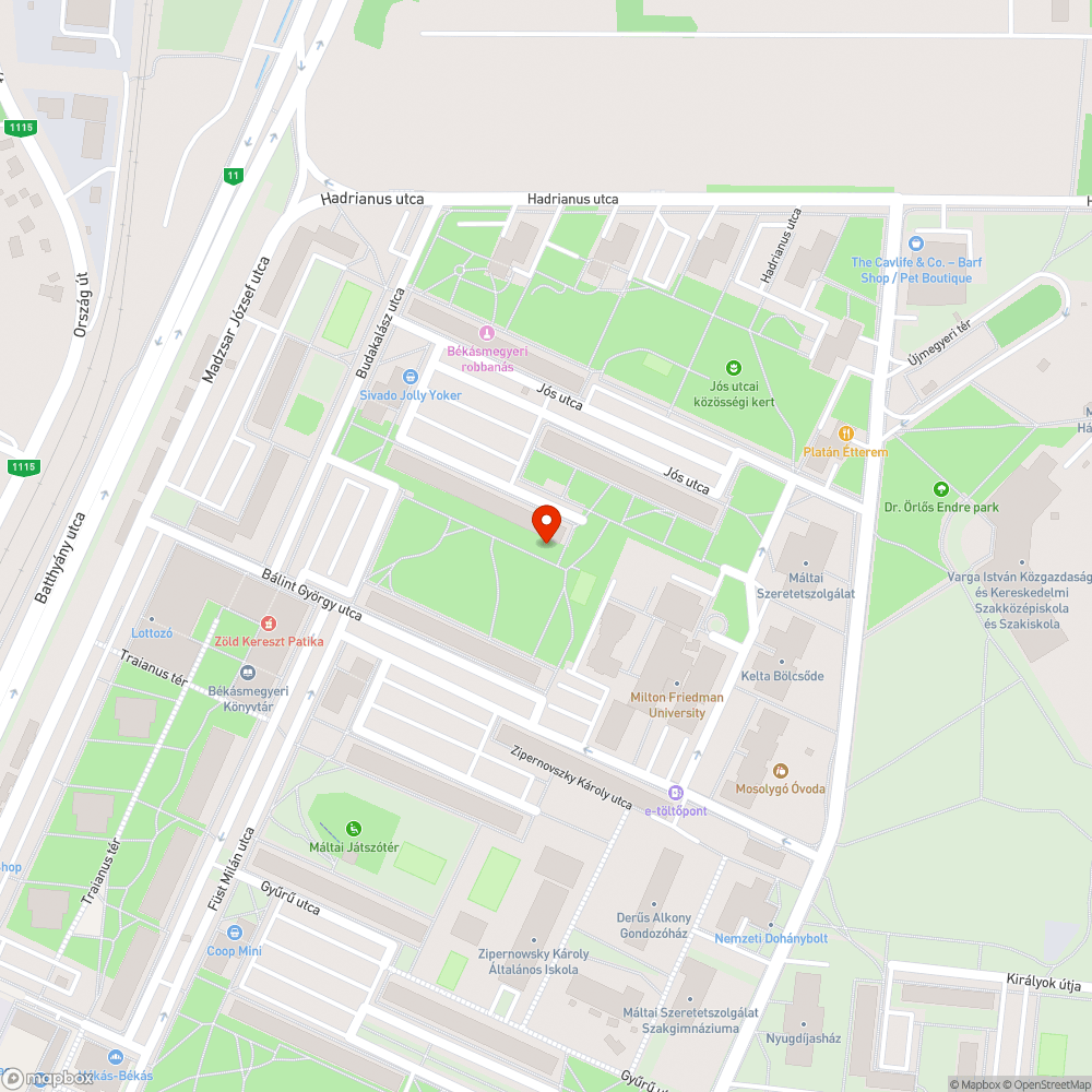 Kiégett lámpa bejelentés helye