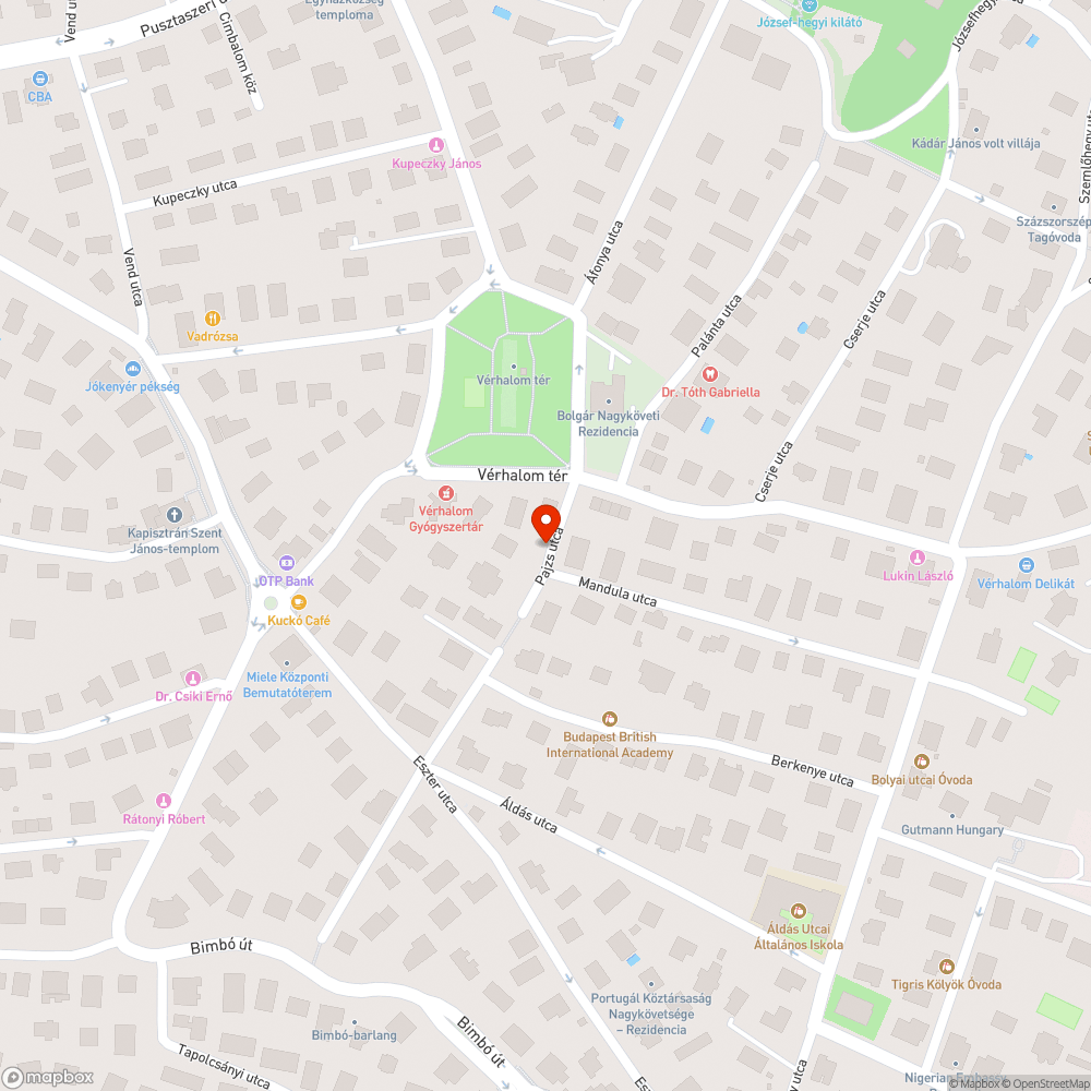 Kátyú bejelentés helye