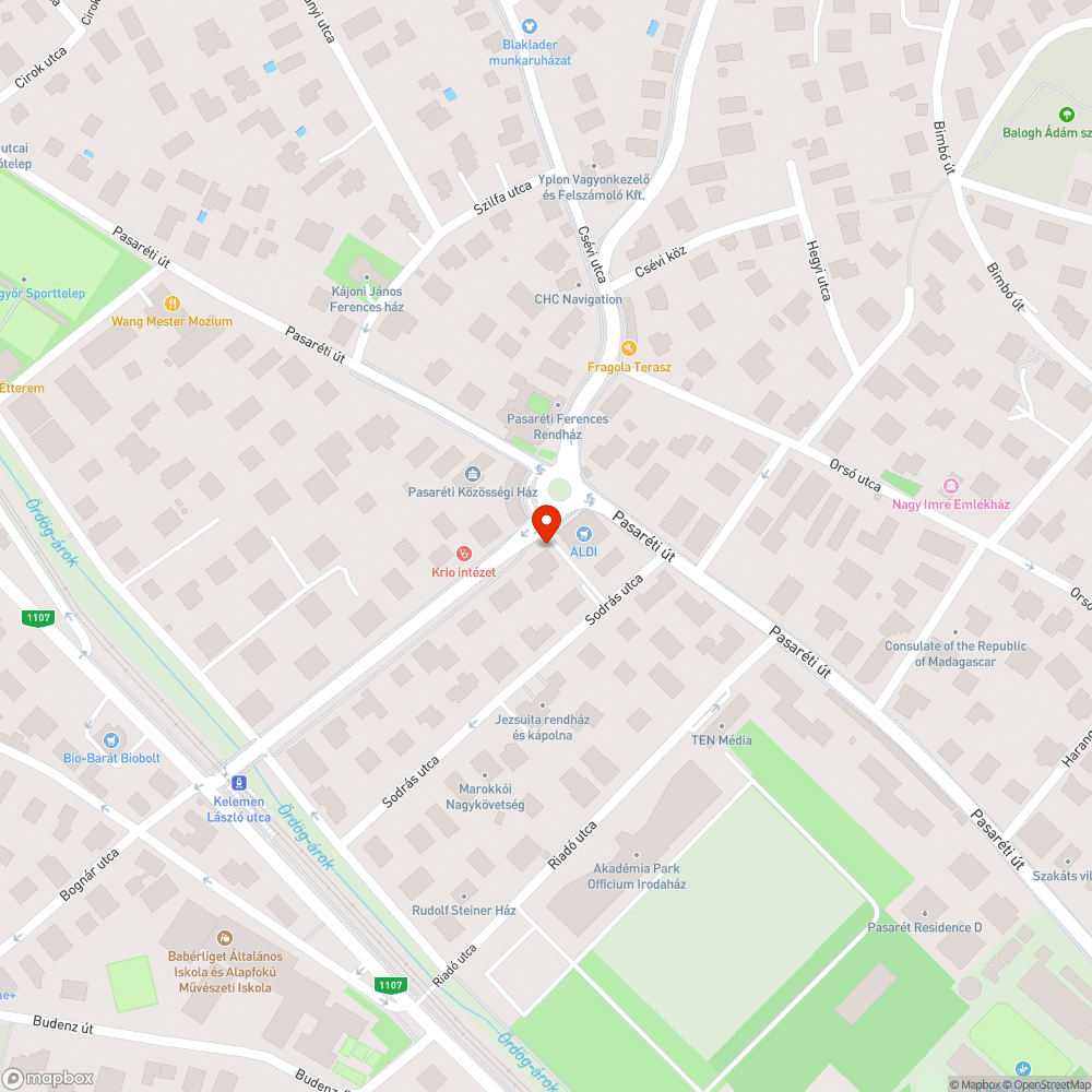 Miniszobor környéki tisztaság bejelentés helye