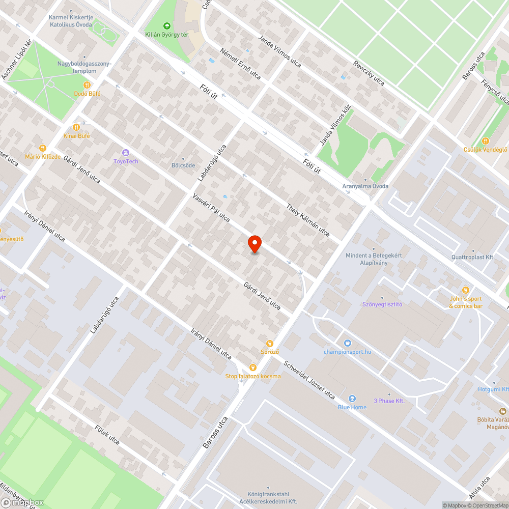 Roncs bejelentés helye