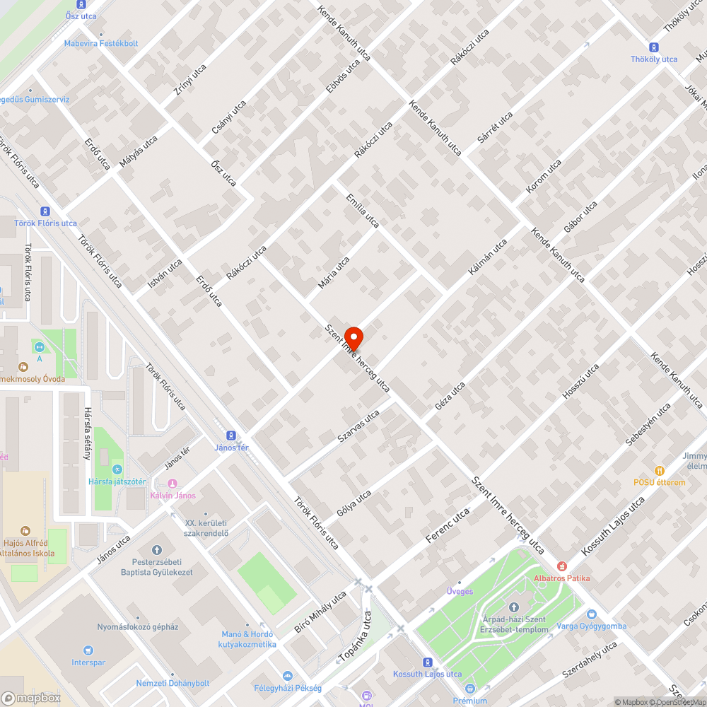 Elhagyott autó bejelentés helye