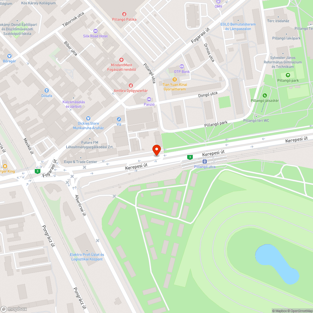 Graffiti bejelentés helye