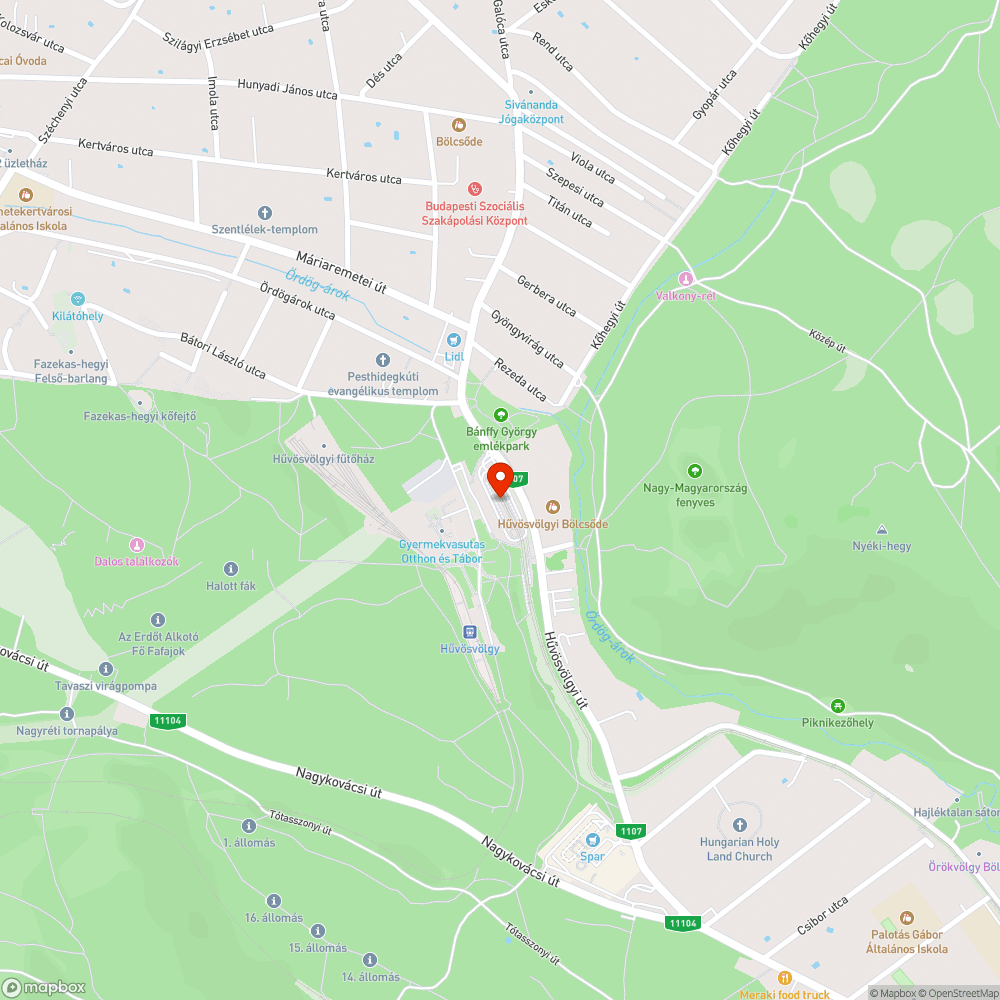 Fa pótlások a Hűvösvölgyi végállomáson bejelentés helye